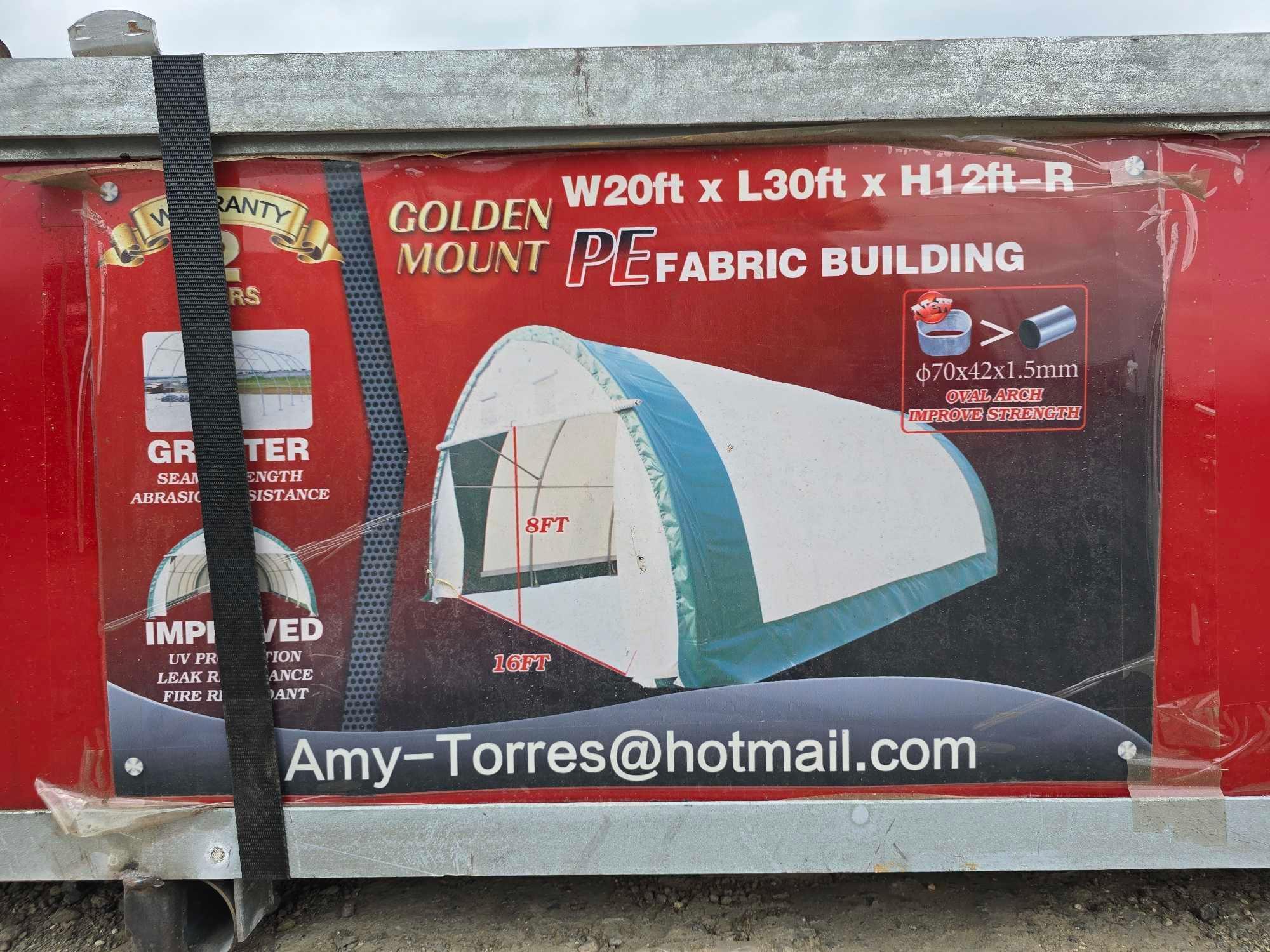 Golden Mount S-203012R - 20FT x 30FT Single Trussed Storage Tent