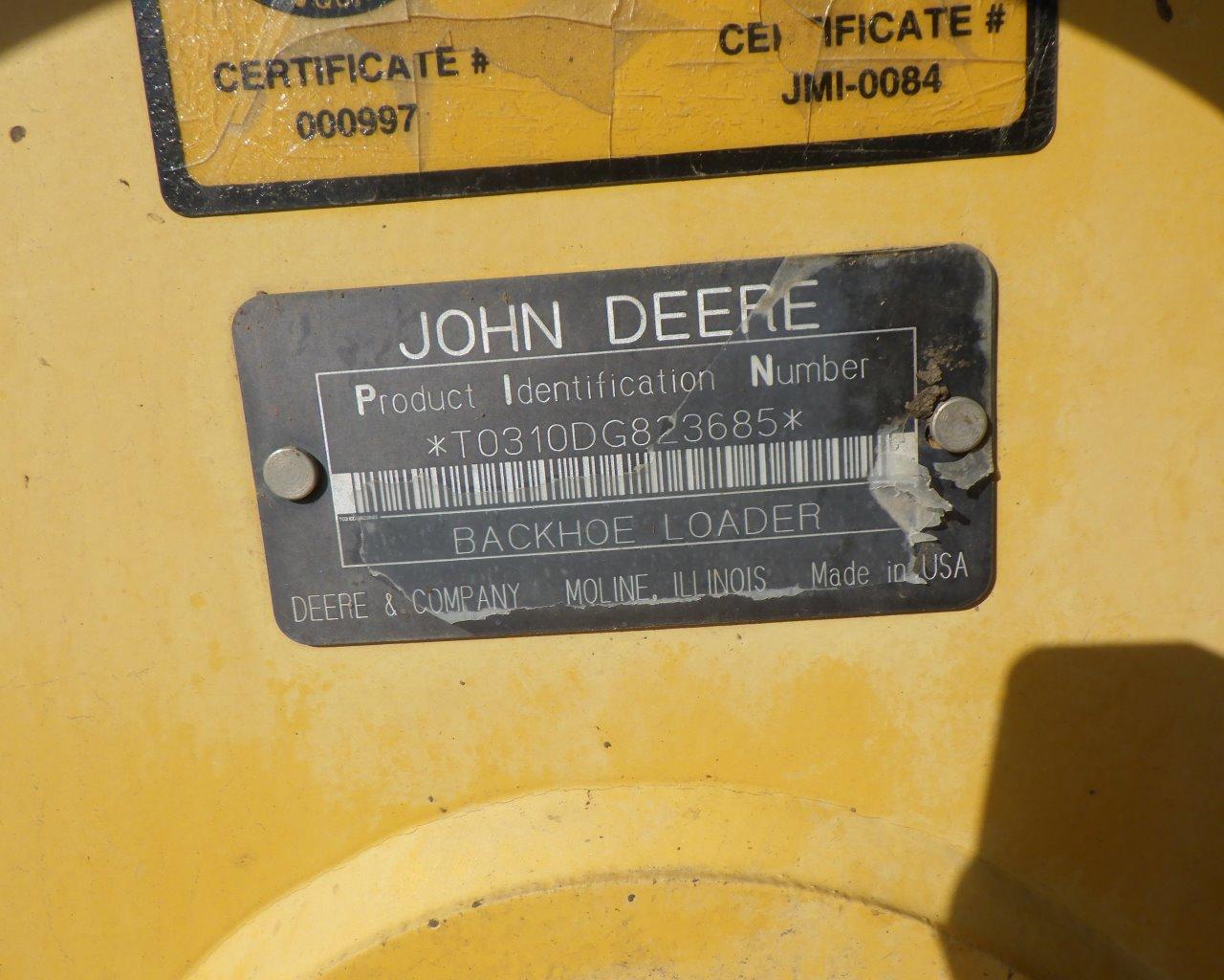 JOHN DEERE 310D Turbo Wheel Loader Backhoe   EROPS   Extendahoe   4x4 s/n:T