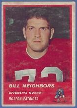 1963 Fleer #7 Bill Neighbors Boston Patriots