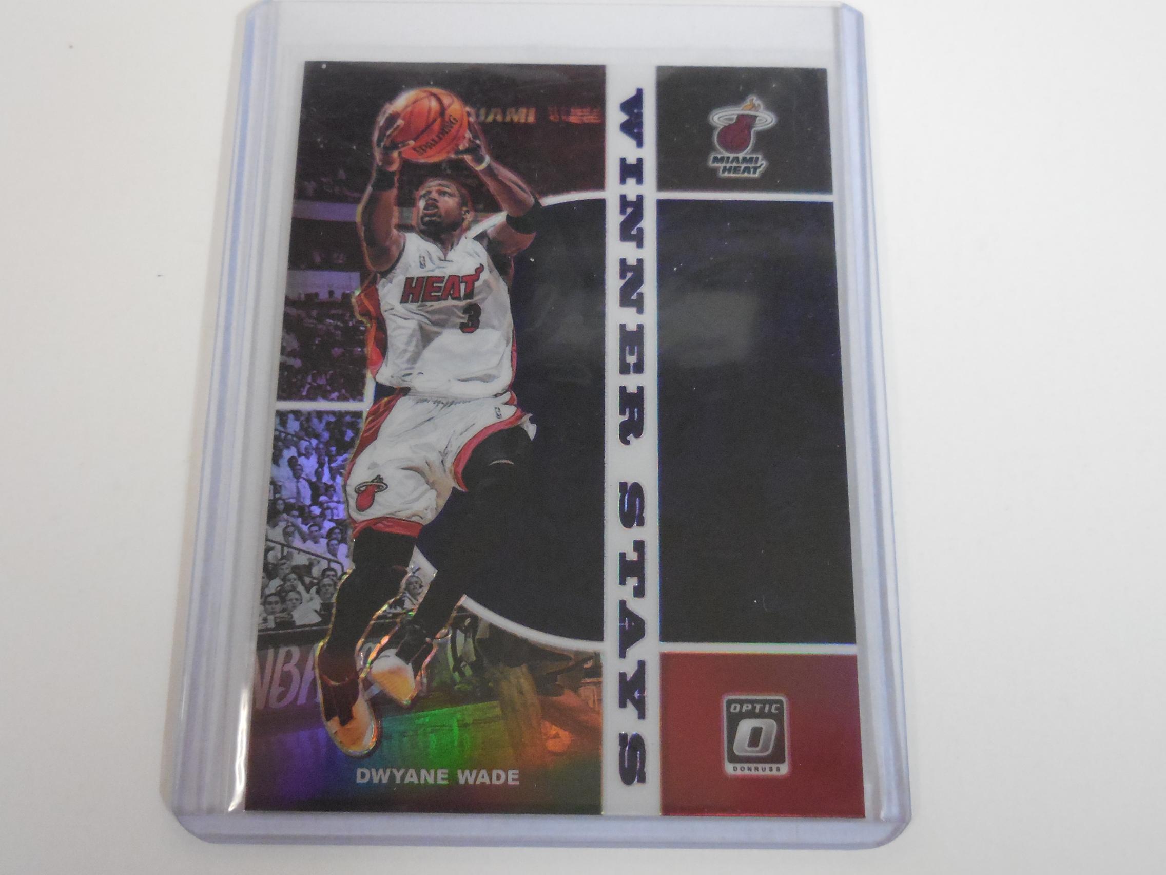 2019-20 PANINI DONRUSS OPTIC DWYANE WADE WINNER STAYS PURPLE PRIZM HEAT