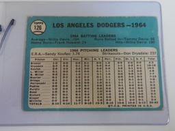 1965 TOPPS BASEBALL #126 LOS ANGELES DODGERS TEAM CARD