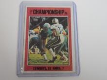 1976 TOPPS FOOTBALL #331 1975 NFC CHAMPIONSHIP GAME ROGER STAUBACH