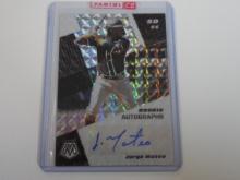 2021 PANINI MOSAIC JORGE MATEO AUTOGRAPHED SIGNED ROOKIE CARD PADRES