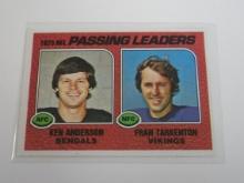 1976 TOPPS FOOTBALL #201 1975 PASSING LEADERS KEN ANDERSON FRAN TARKENTON