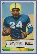 High Grade 1954 Bowman #105 Veryl Switzer Green Bay Packers