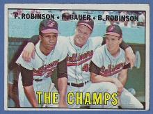 1967 Topps #1 Frank Robinson Brooks Robinson The Champs Baltimore Orioles