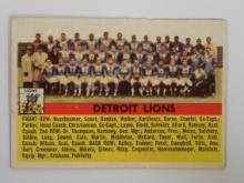 1956 TOPPS FOOTBALL #92 DETROIT LIONS TEAM CARD VERY NICE