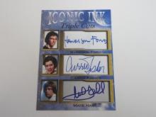 STAR WARS HARRISON FORD CARRIE FISHER MARK HAMILL ICONIC INK CUSTOM FACSIMILE CARD