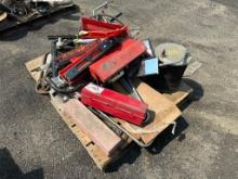 Pallet Of Miscellaneous Mud Flap, Mirrors, Caution Triangles, Etc.