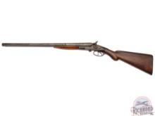 Converted W.M. Moore SXS Shotgun to Double Rifle 45 Caliber