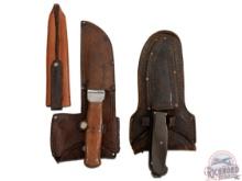 Vintage Jean Case Cut Co and KA-BAR Union Cutlery Hatchet & Knife Combo Sets