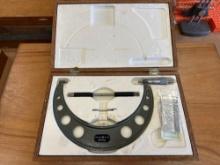 Lot of 2: Mitutoyo Vernier O.D Micrometer - Assorted Models. See photo.