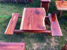 Toddler Cedar Picnic Table