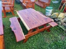 Medium Size Cedar Picnic Table