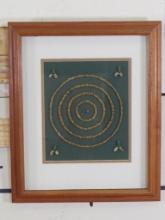 Clay Beads in 23"x19" Wood Frame