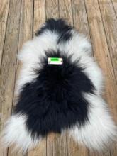 BEAUTIFUL, - New, Icelandic, sheep hide, skin, long- Super soft fur... 44 inches long x 24 inches wi