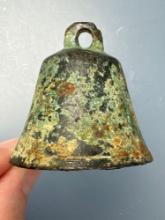 Nice Brass Bell, Found in Iroquois Site, Jamesville Site in New York, Measures 1 3/4" Tall