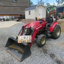 Yanmar YT 235 4-WD Tractor w/Front End Bucket 83.9 Hrs., S/N YMJSD016AGF100