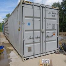 40'x8' High Cube 9'6" Container One Trip Double Doors on Each End, Mfg. 3/2