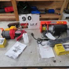 Electric Winch Treuil, 2000# Cap., Toyo - Intl Mini Electric Wire Rope Hois