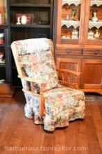 Vintage Floral Rocking Chair