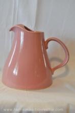 Vintage Pink Pitcher, USA Pottery, Cronin Pink Pitcher