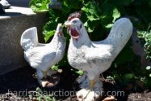 2 Chickens, Outdoor garden decor