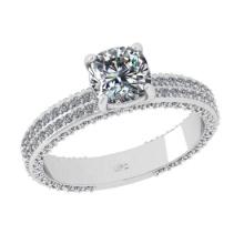 1.94 Ctw SI2/I1 Diamond 14K White Gold Engagement Ring