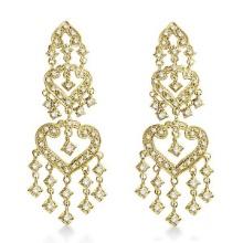 Diamond Chandelier Earrings in 14k Yellow Gold 1.01ctw