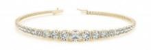 14K YELLOW GOLD 5 CTW G-H VS2/SI1 DIAMOND BRACELET