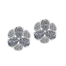 4.75 Ctw SI2/I1 Diamond 14K Yellow Gold Stud Earrings