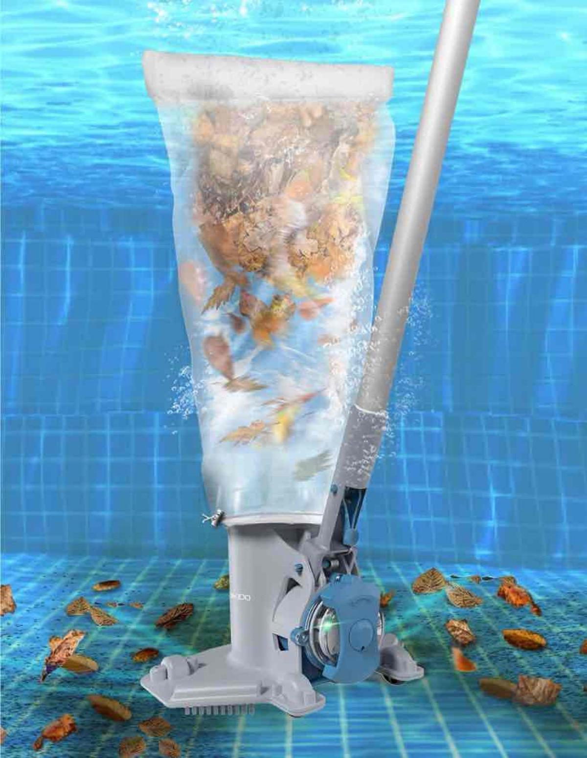 KOKIDO 2023 Rechargeable Pool Leaf Vacuum with Pole
