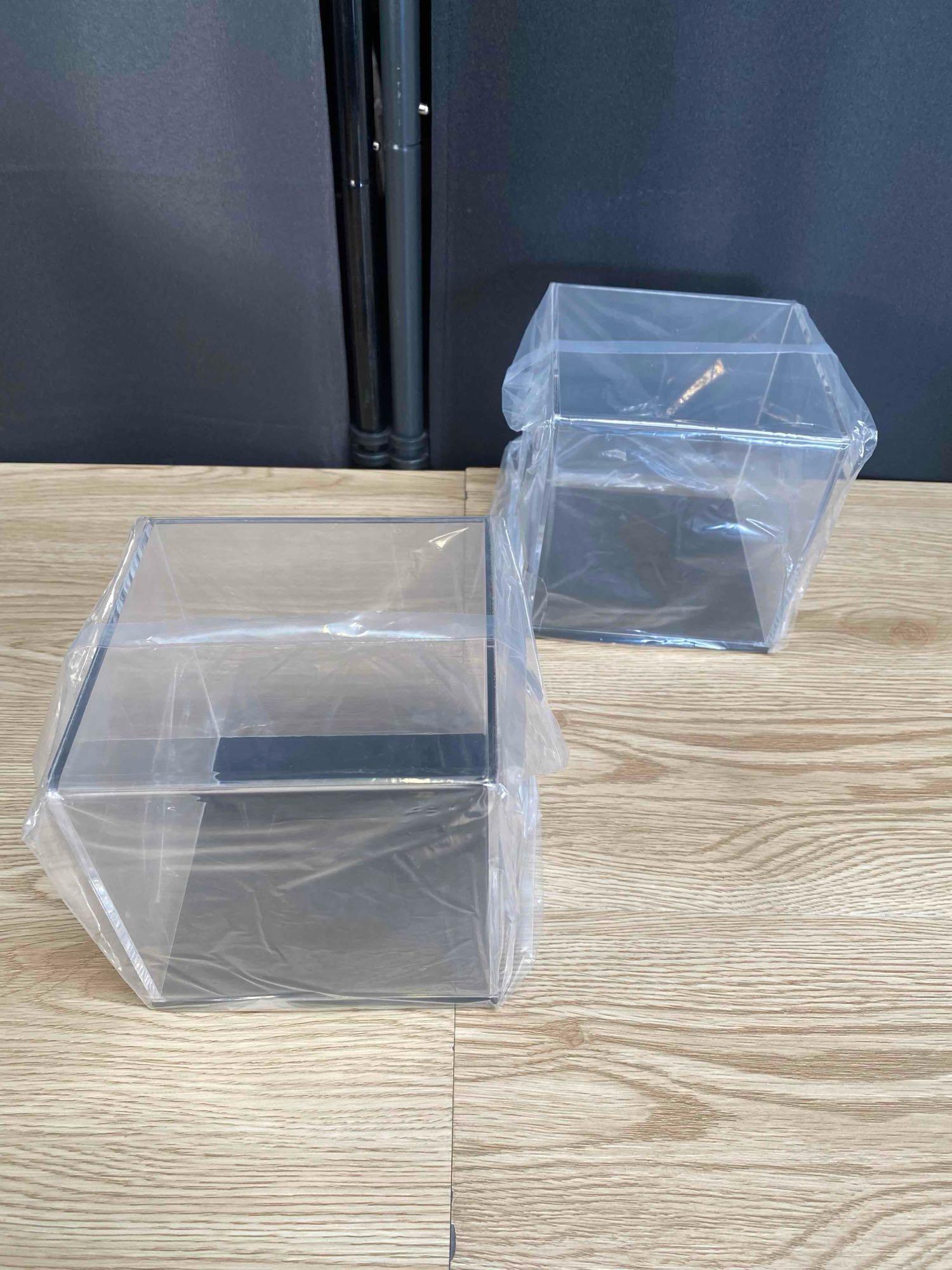 3 Clear Acrylic Simple Self-Assembly Display Boxes