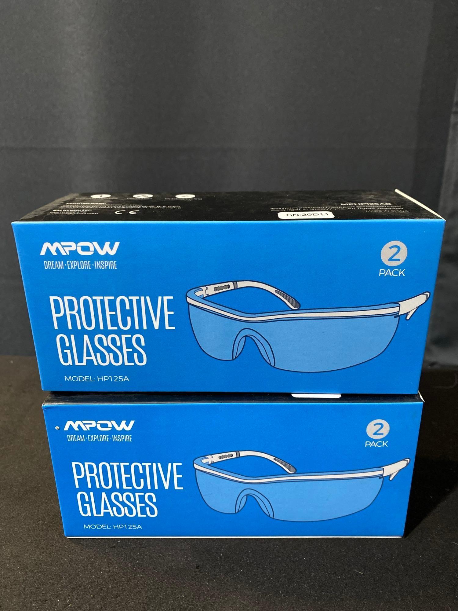 2 MPOW Safety Glasses