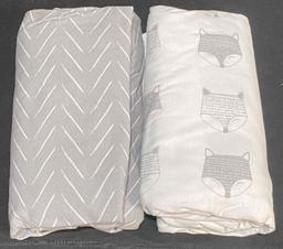 Delta Children Indie Fox Fitted Crib Sheets - 2 Pack