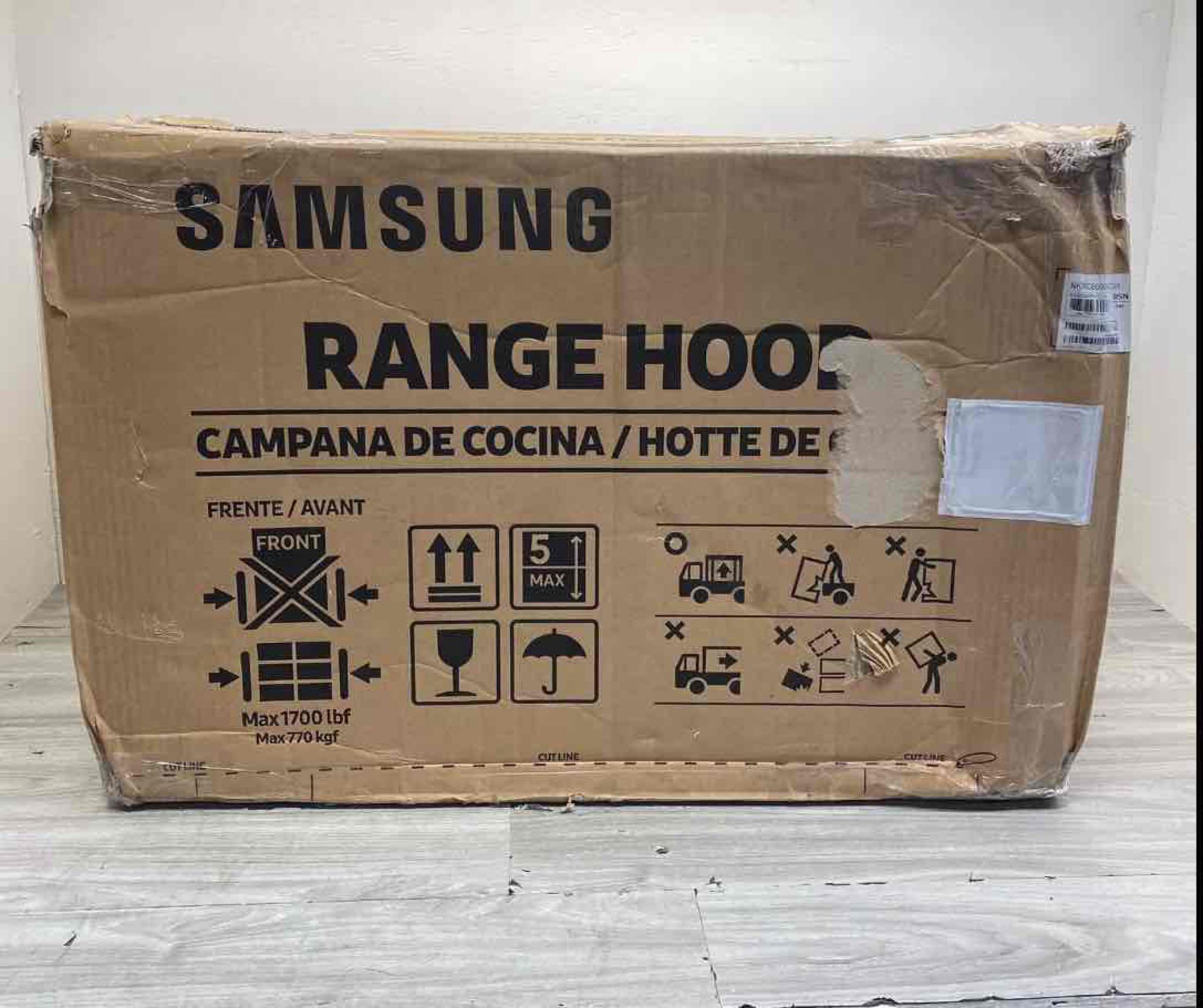 Samsung 36? Bespoke Smart Wall Mount Hood in Clean Grey