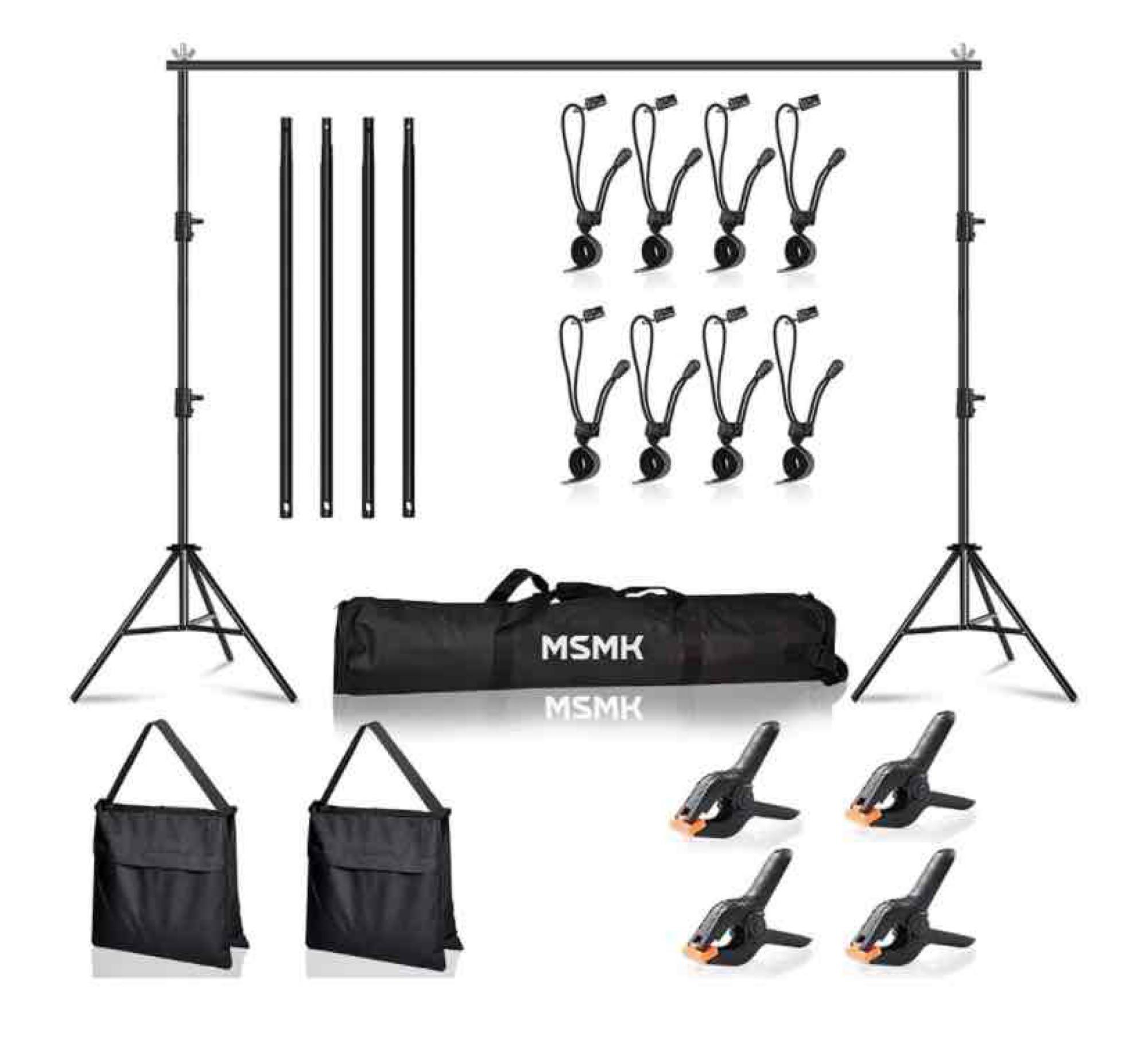 MsMk Photo Video Studio Backdrop Stand 6.5ft x 10ft