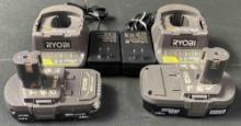 RYOBI Battery and Charger 2-Pack