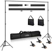 Lidlife Backdrop Stand 6.5 x 10ft Adjustable Photography Background Support System Kit