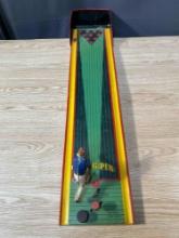 Vintage King Pin Bowling Tin Toy No. 300 Bowling Alley Game