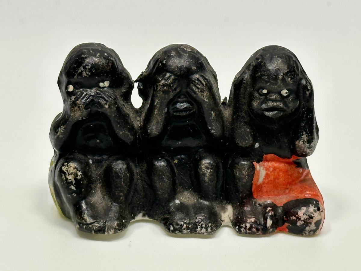 Black Americana See-Speak-Hear No Evil Figure