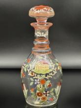 Hand Painted Decanted Made in Czecho-Slovakia