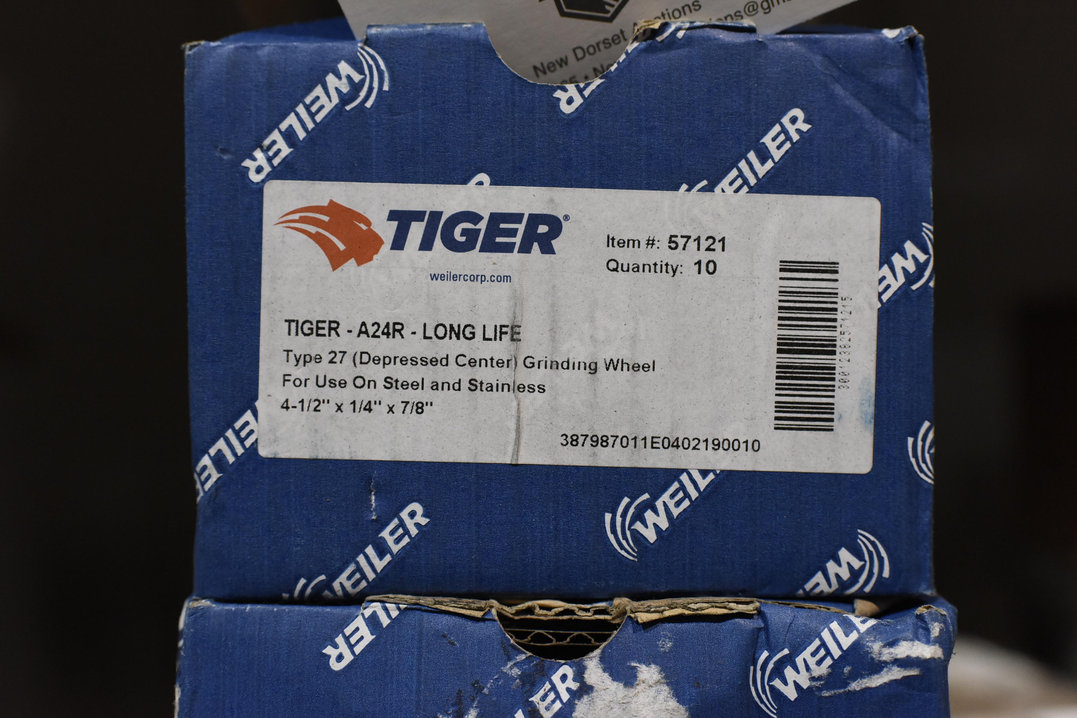 Lot of Tiger Long Life Grinding Wheels