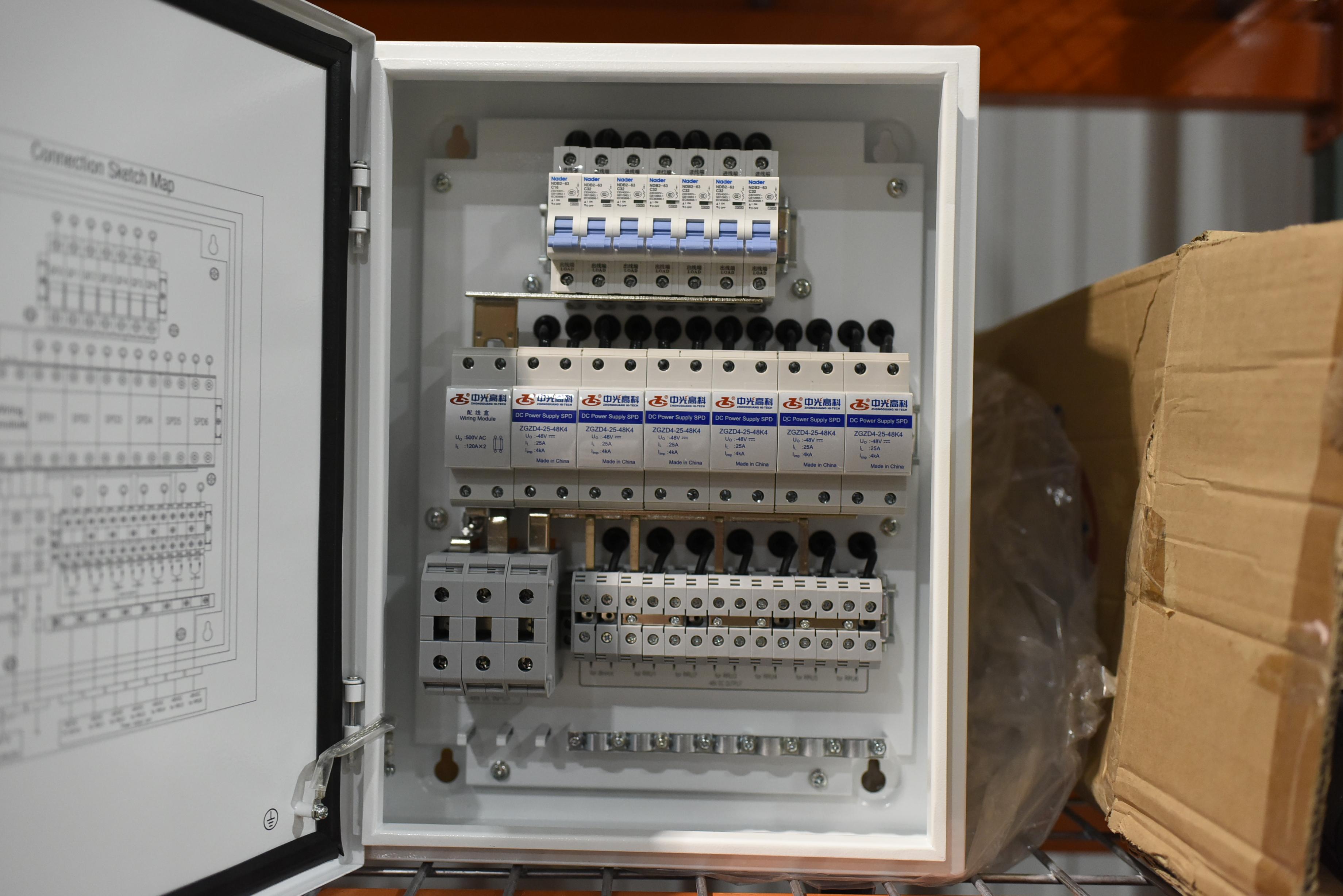 SPD Unit with DC Power Supplies and Breakers