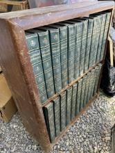 Lot of cabinet with old books