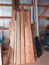 Misc. Lumber (Cedar & Pine) Various Sized Plyboard, Window, Shutter & Some PVC