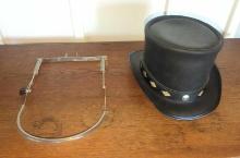 Voodoo Hatter Mens Top Hat and Harmonica Holder