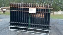 Diggitt Wrought Iron Galvanized Steel Fence