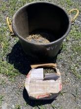 Muck Bucket and Box of Nails