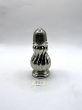 silver salt shaker avon bottle